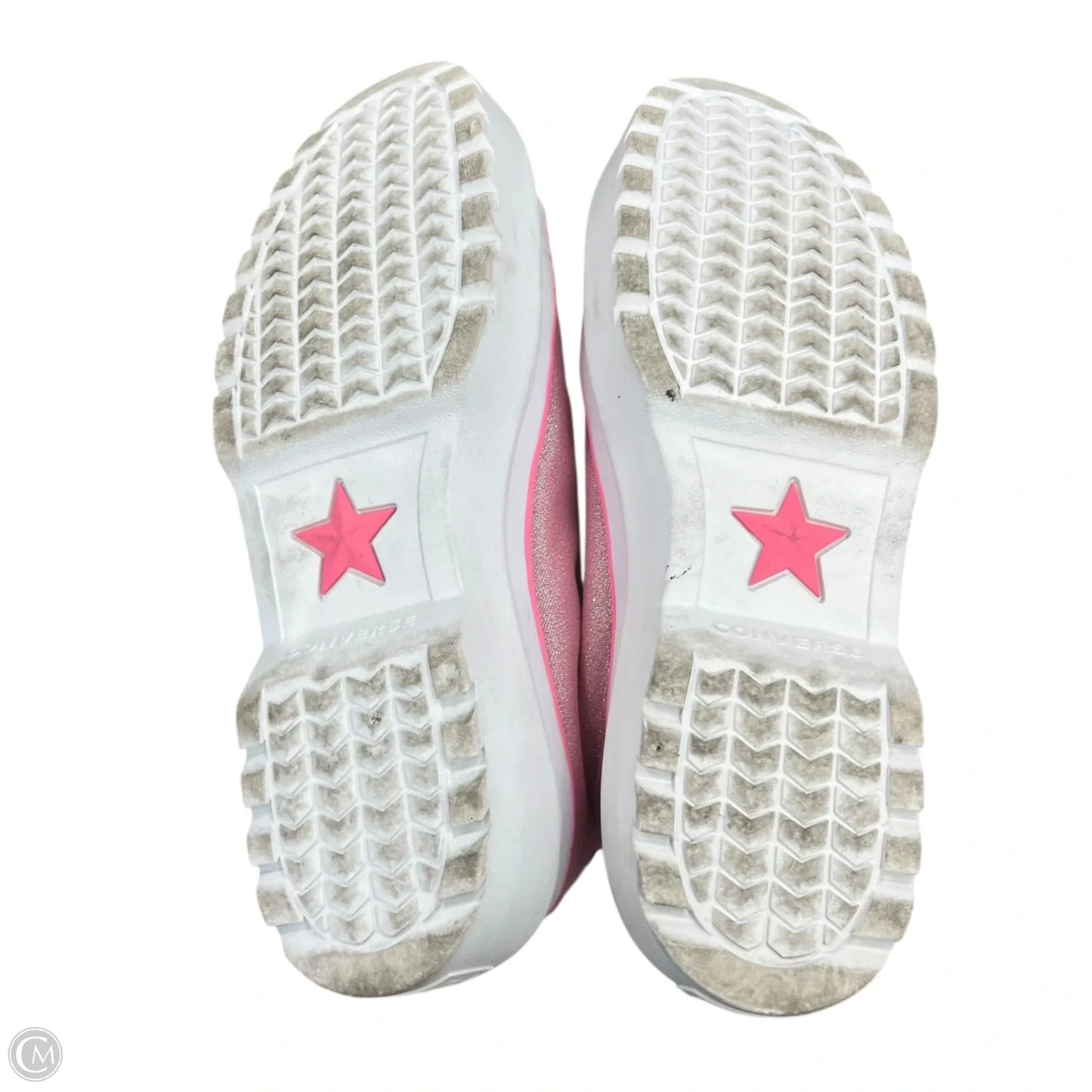 Shoes Sneakers Platform By Converse In Pink & White, Size: 8