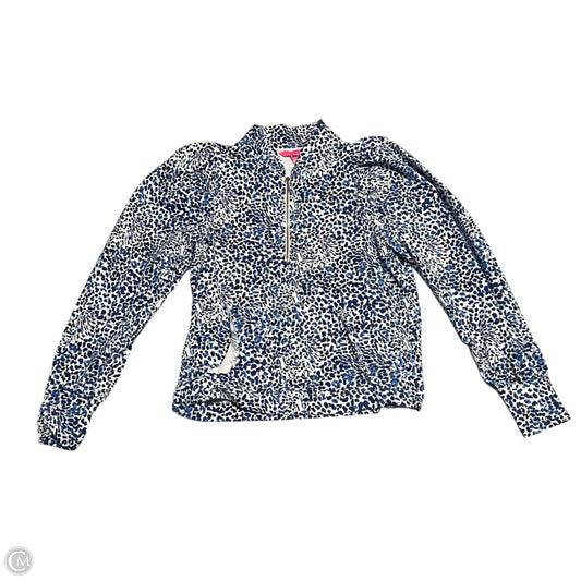 Jacket Designer By Lilly Pulitzer In Blue & White, Size: M