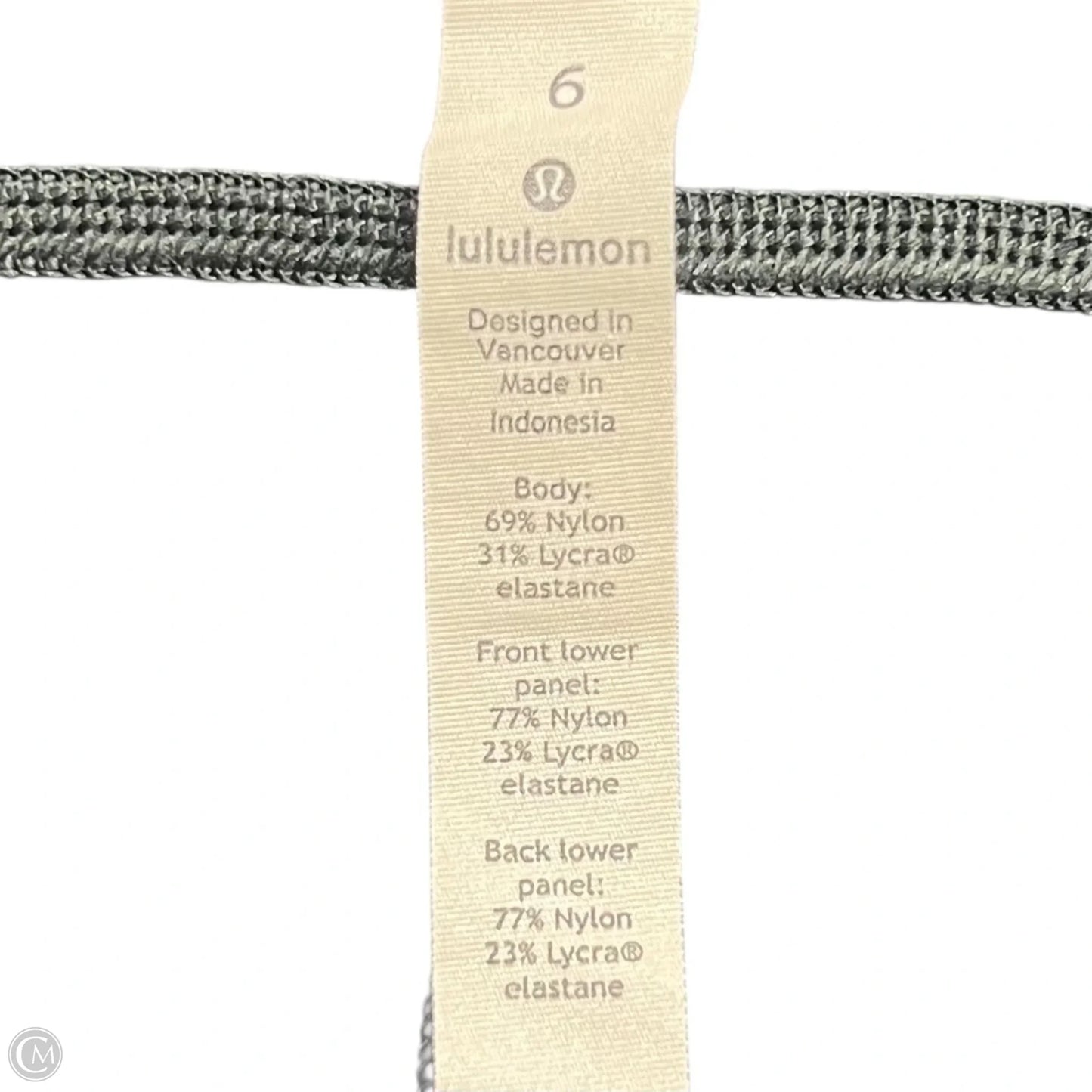 Athletic Leggings Capris By Lululemon In Grey, Size: 6