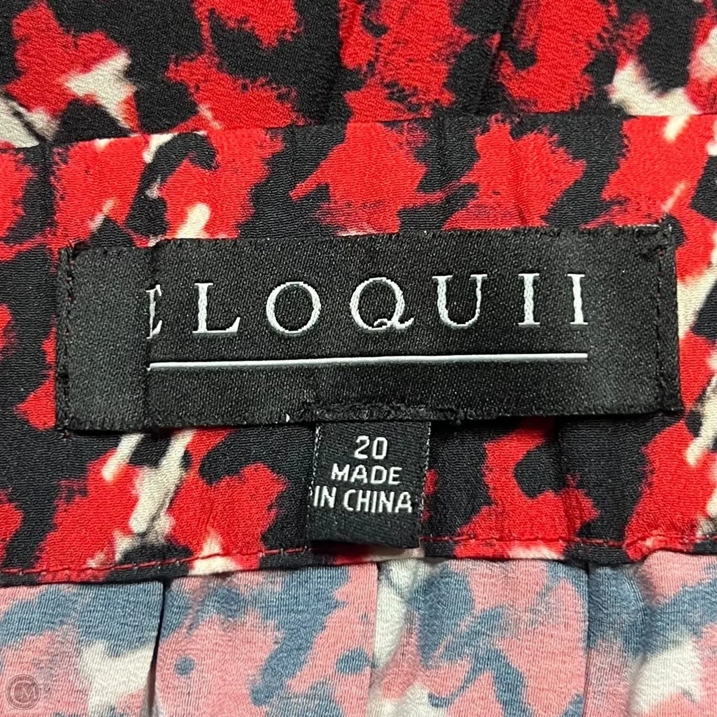 Skirt Midi By Eloquii In Black & Red, Size: 20