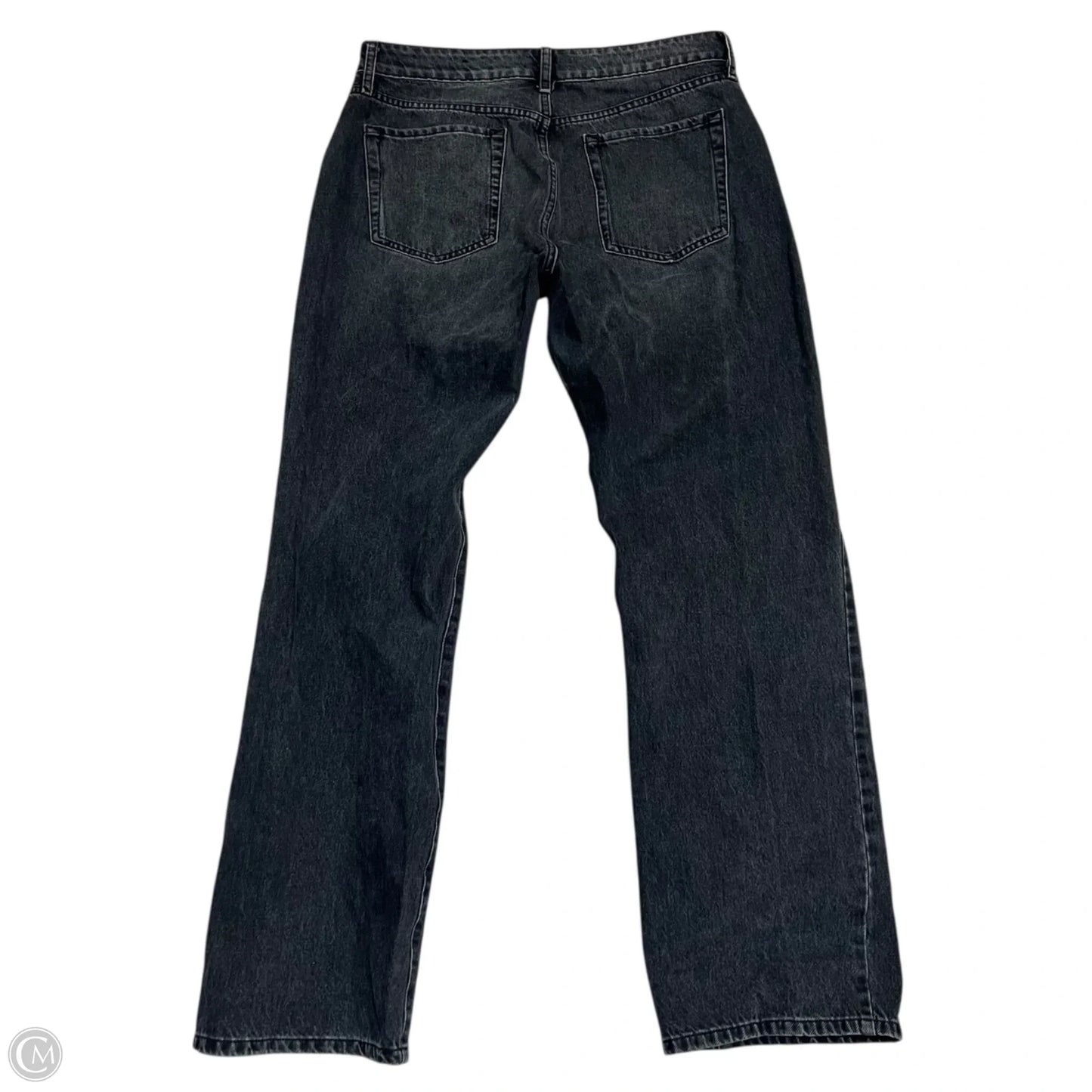 Jeans Straight By Fashion Nova In Black Denim, Size: 10