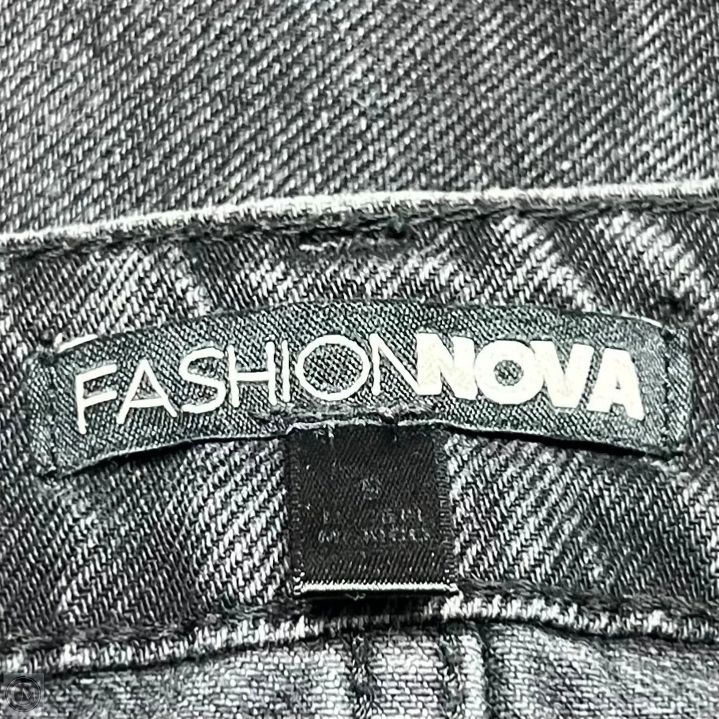 Jeans Straight By Fashion Nova In Black Denim, Size: 10