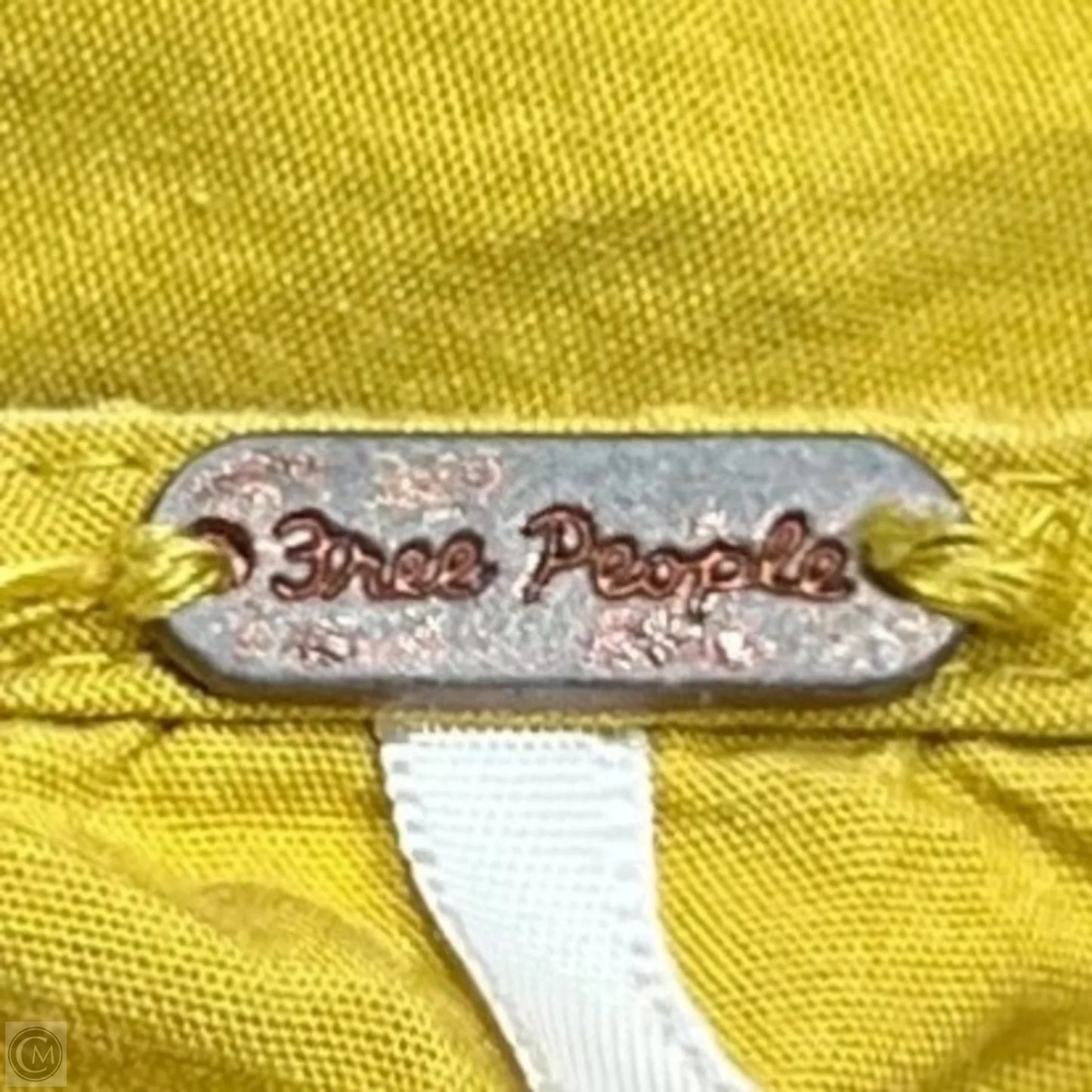 Top Short Sleeve By Free People In Yellow, Size: M