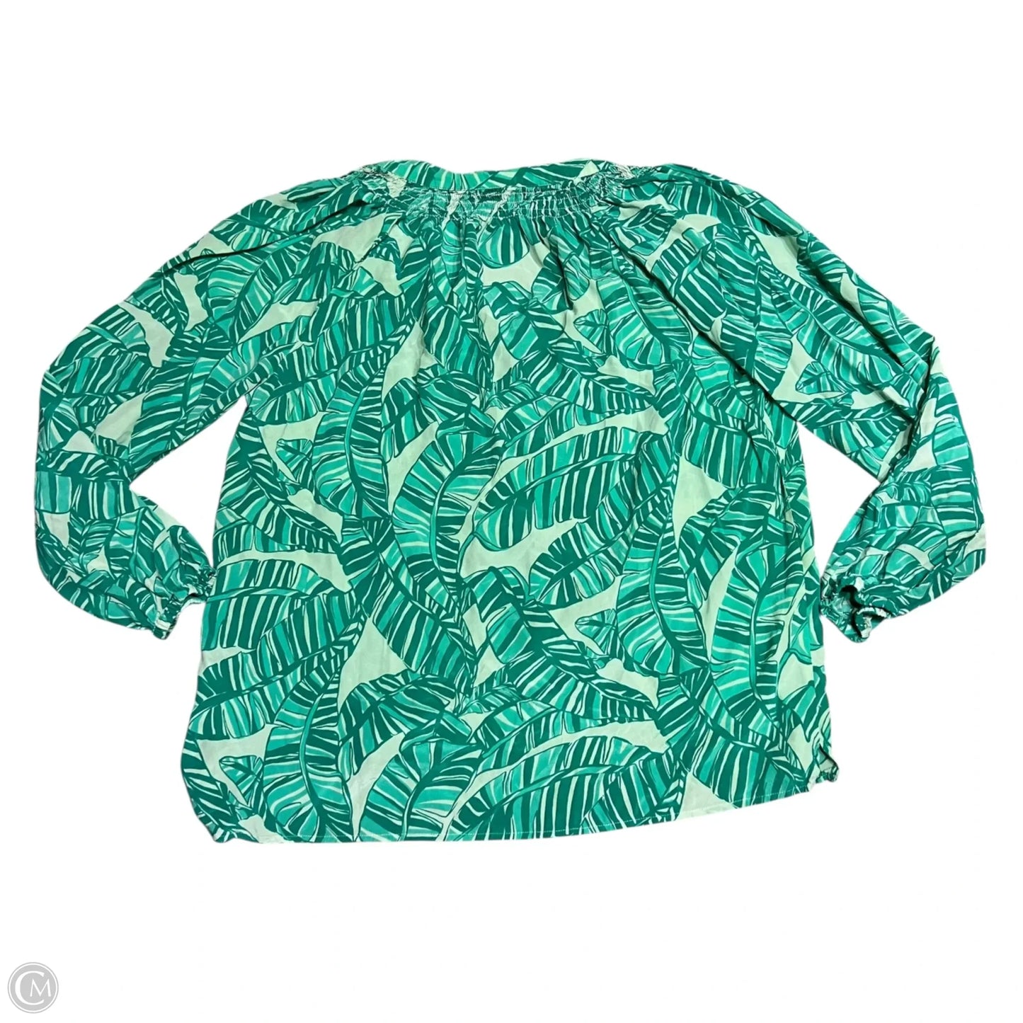 Top Long Sleeve Designer By Lilly Pulitzer In Teal, Size: Xl