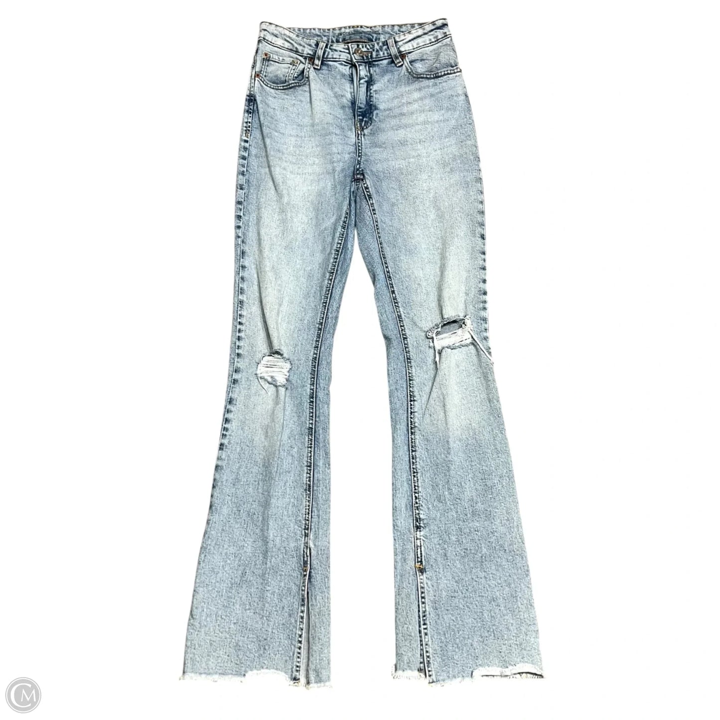 Jeans Flared By Inc In Blue Denim, Size: 4