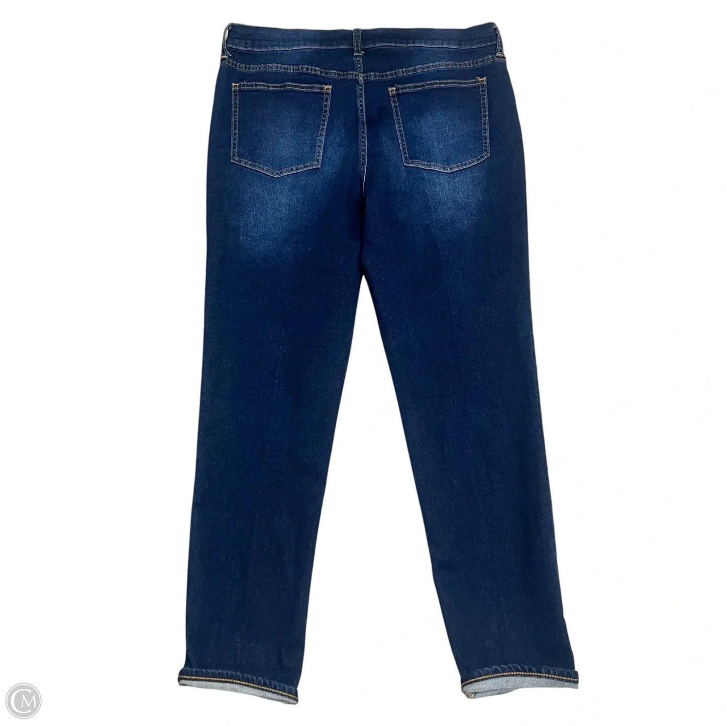 Jeans Straight By Gap In Blue Denim, Size: 10