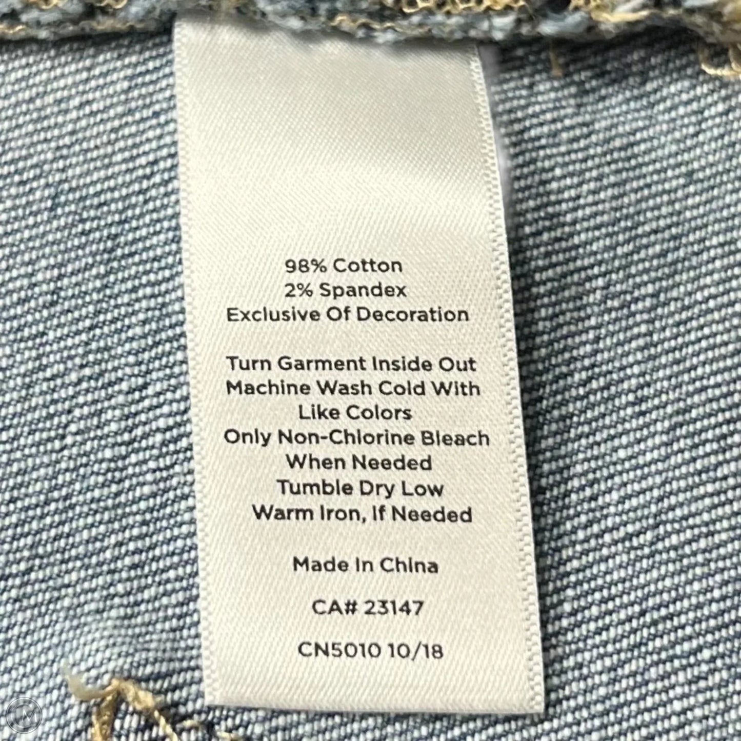 Skirt Midi By Talbots In Blue Denim, Size: 10