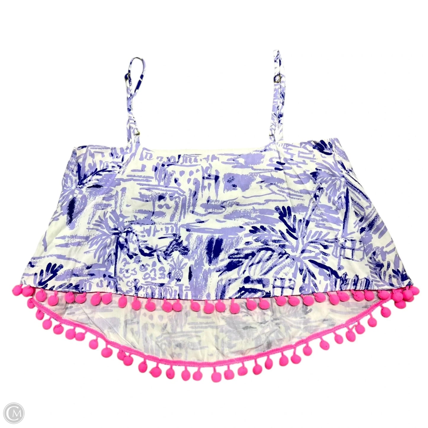 Top Sleeveless Designer By Lilly Pulitzer In Purple & White, Size: Xxs