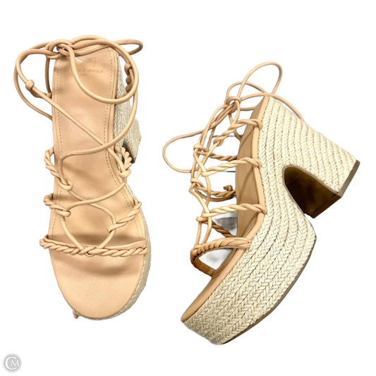 Shoes Heels Platform By Marc Fisher In Tan, Size: 8