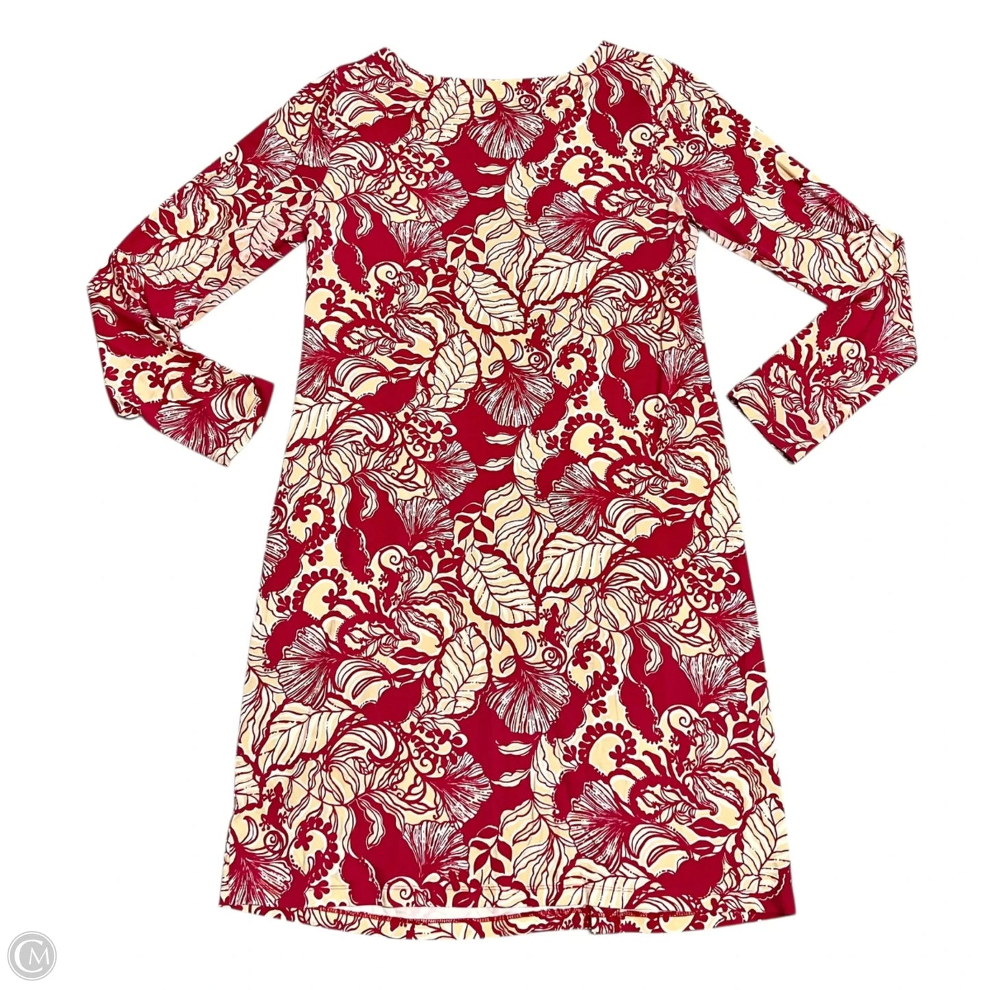 Dress Designer By Lilly Pulitzer In Red & Tan, Size: M