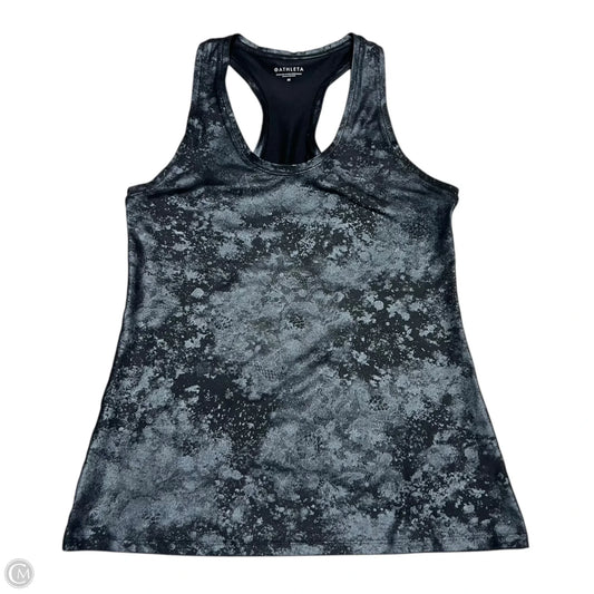 Athletic Tank Top By Athleta In Black & Grey, Size: M