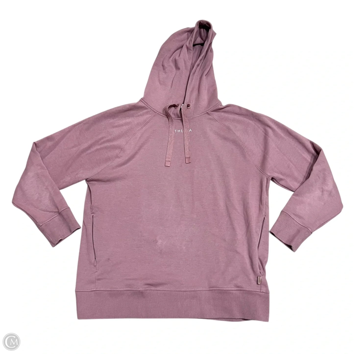 Sweatshirt Hoodie By Athleta In Mauve, Size: M