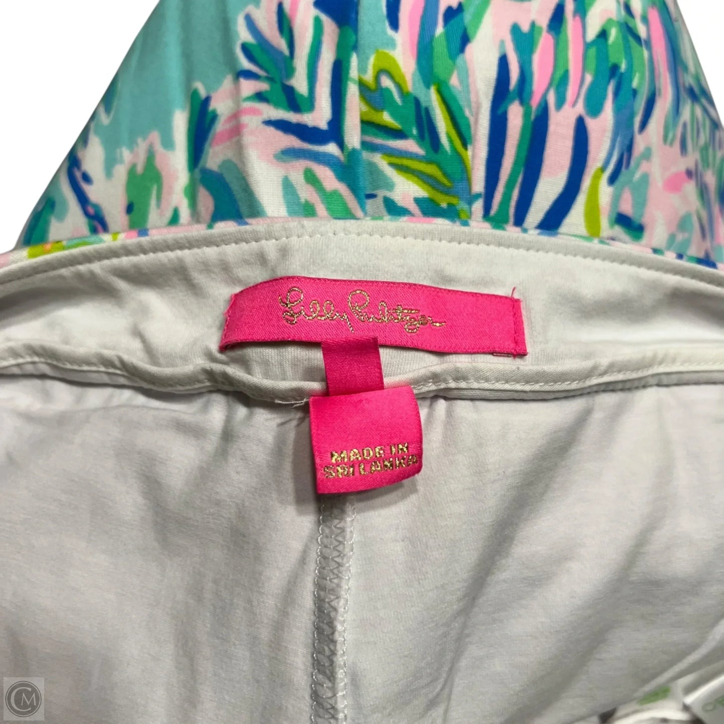 Skort Designer By Lilly Pulitzer In Green & Pink, Size: 6