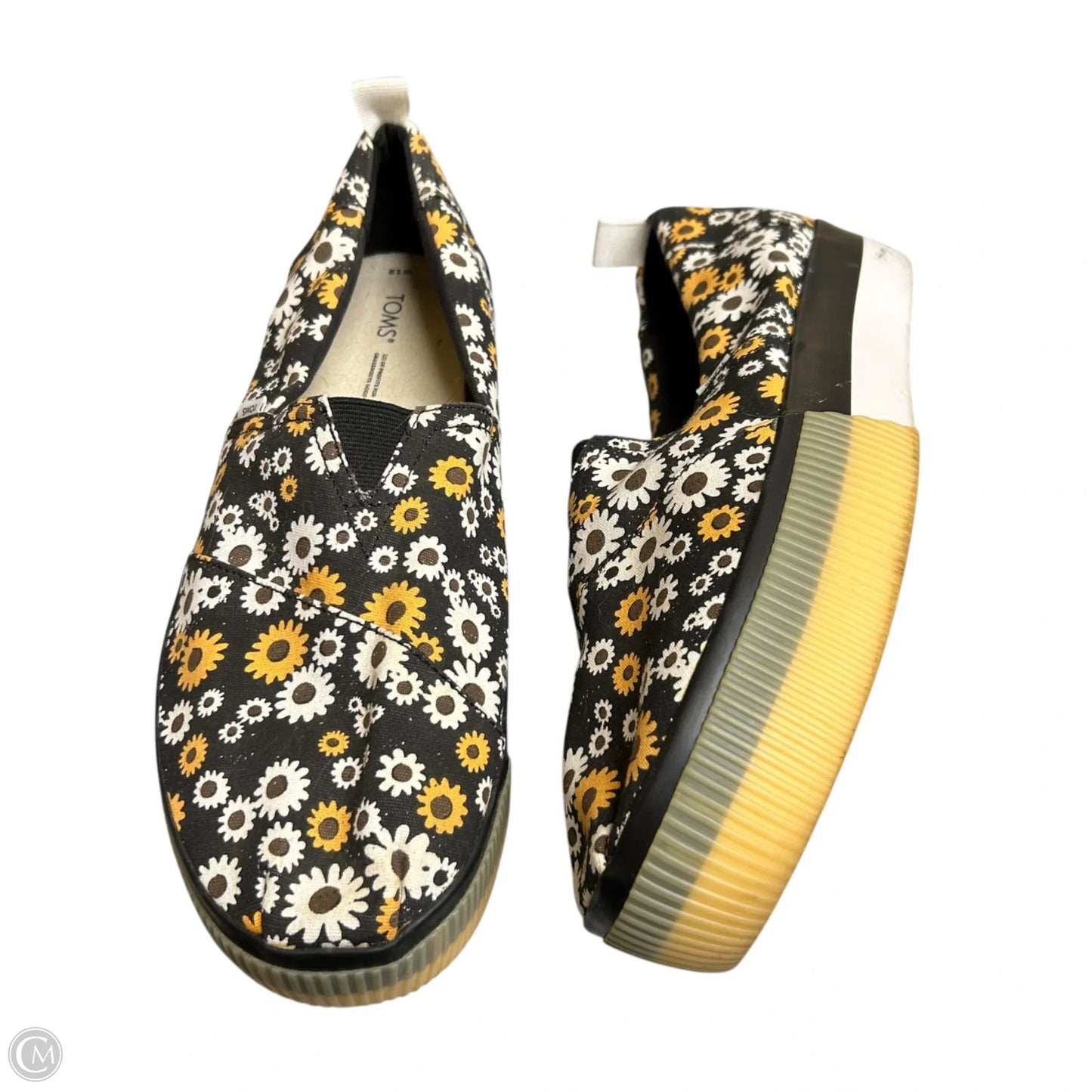 Shoes Sneakers Platform By Toms In Floral Print, Size: 12
