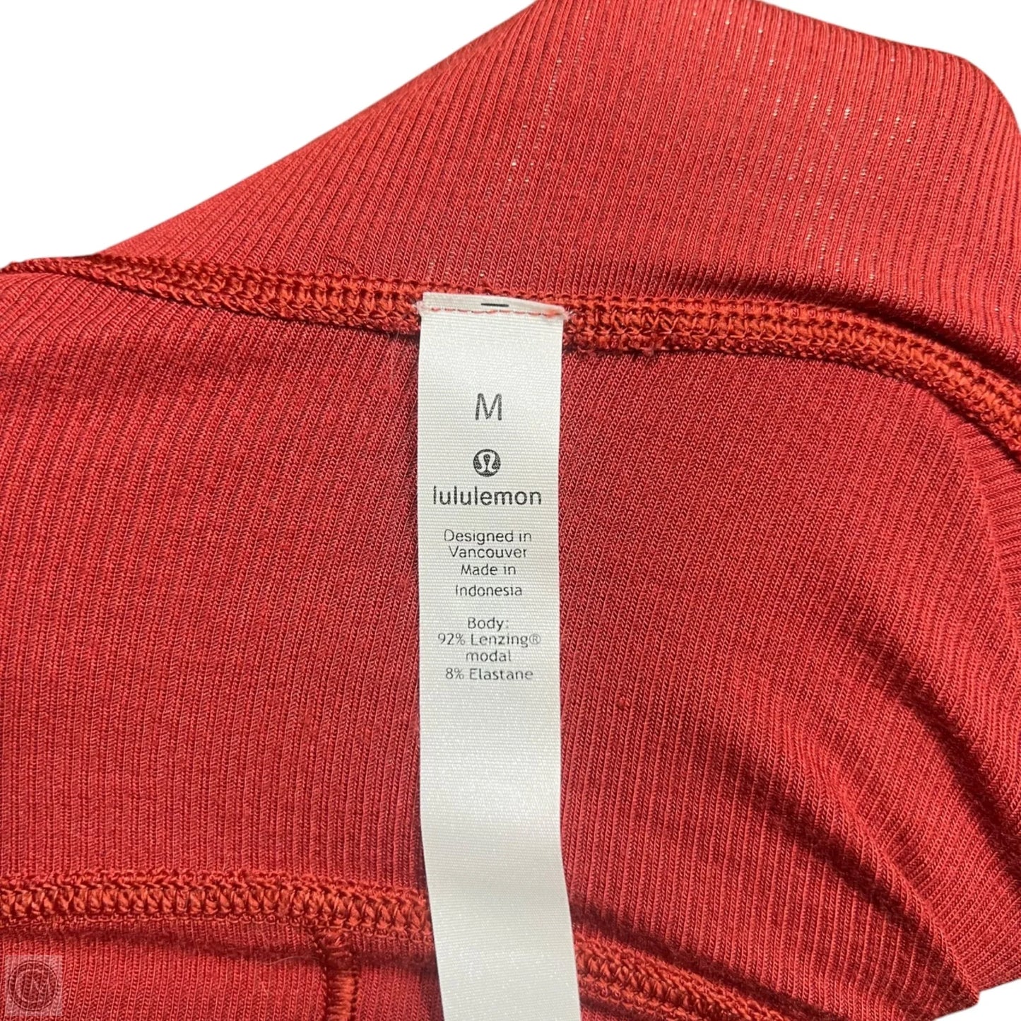 Top Long Sleeve By Lululemon In Red, Size: M