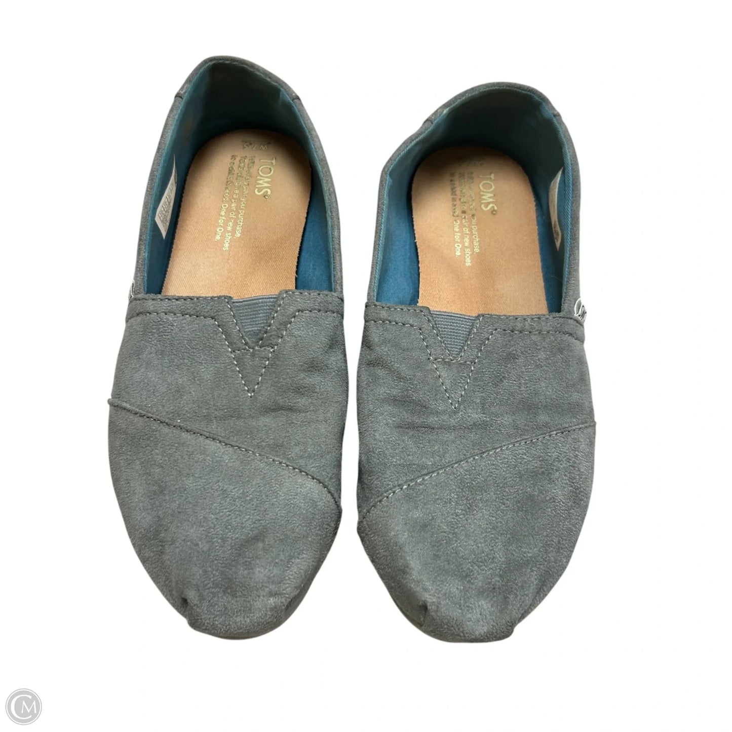 Shoes Flats By Toms In Grey, Size: 7.5