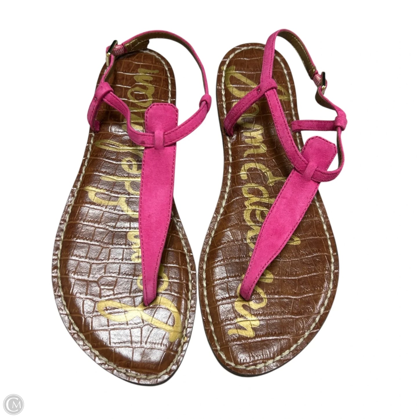 Sandals Flats By Sam Edelman In Brown & Pink, Size: 7