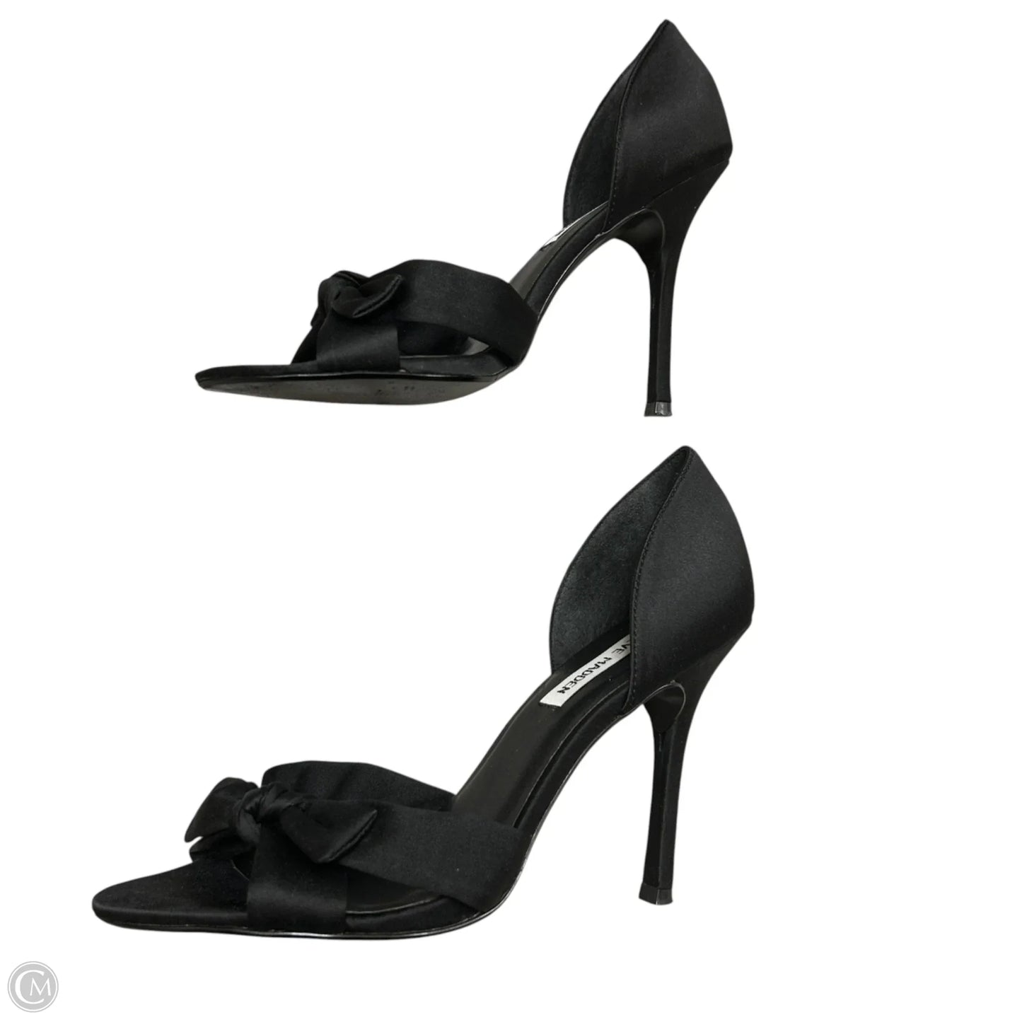 Sandals Heels Stiletto By Steve Madden In Black, Size: 7.5