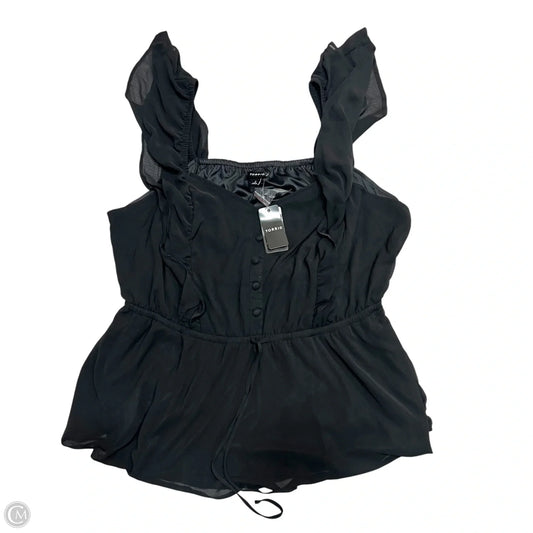 Top Short Sleeve By Torrid In Black, Size: 2x