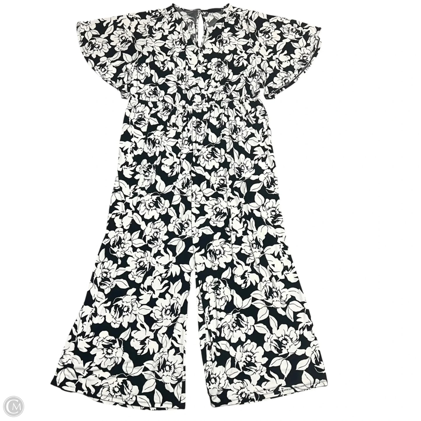 Jumpsuit By Lane Bryant In Black & Cream, Size: 4x