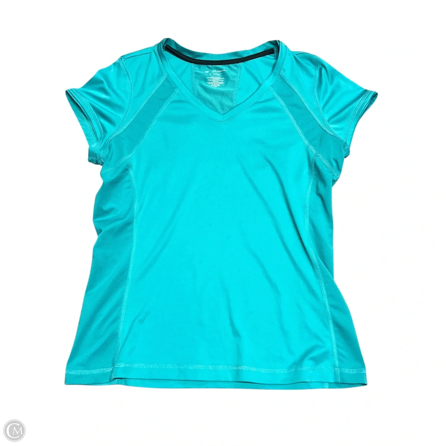 Athletic Top Short Sleeve By Tek Gear In Blue, Size: L