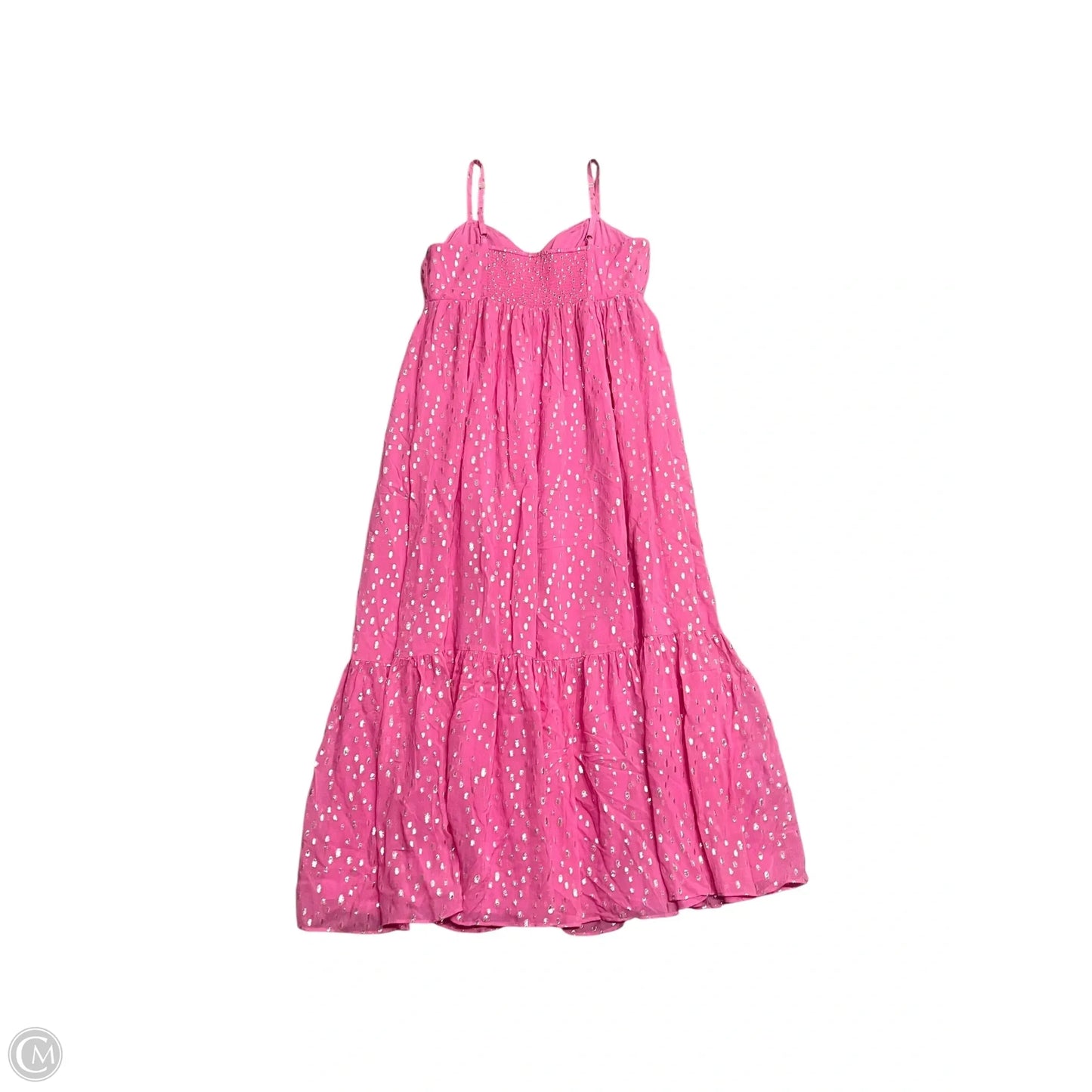 Dress Designer By Lilly Pulitzer In Gold & Pink, Size: L