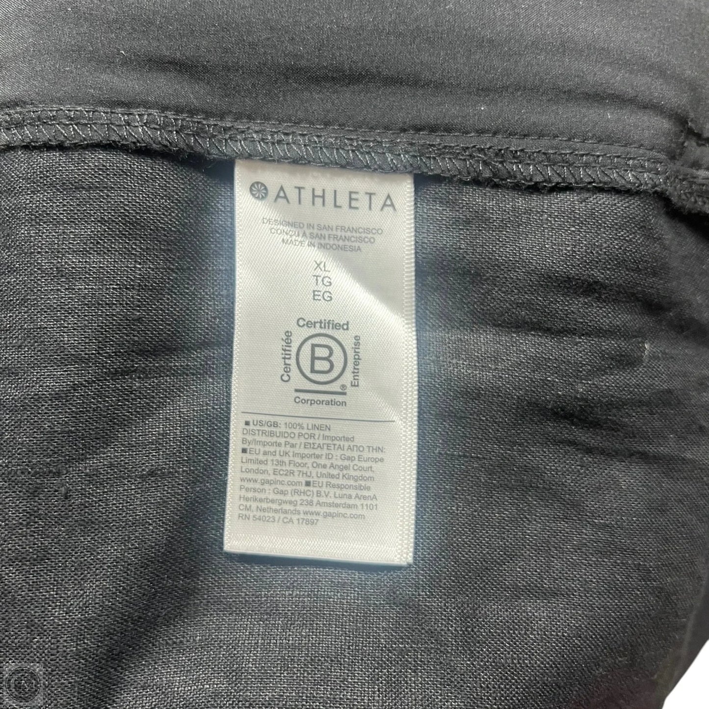 Pants Linen By Athleta In Black, Size: Xl