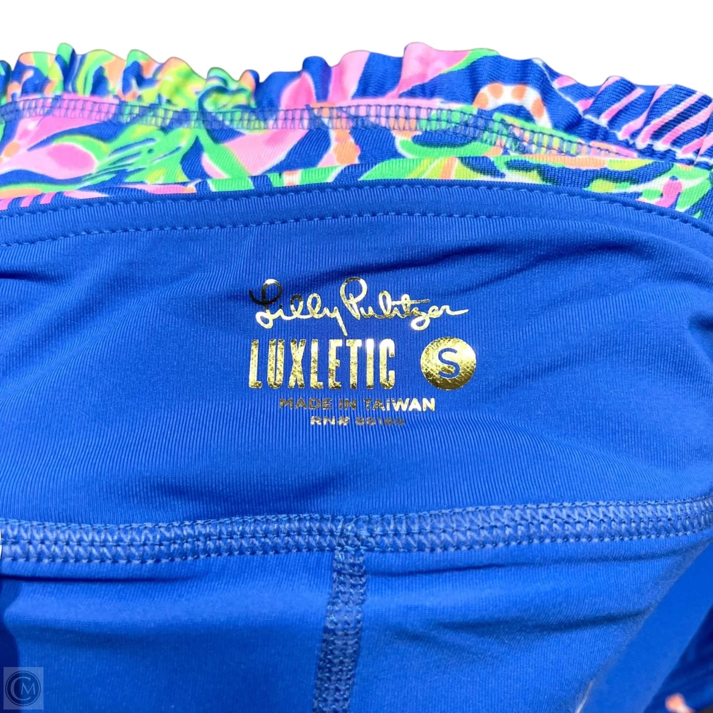 Skort Designer By Lilly Pulitzer In Blue & Green, Size: S