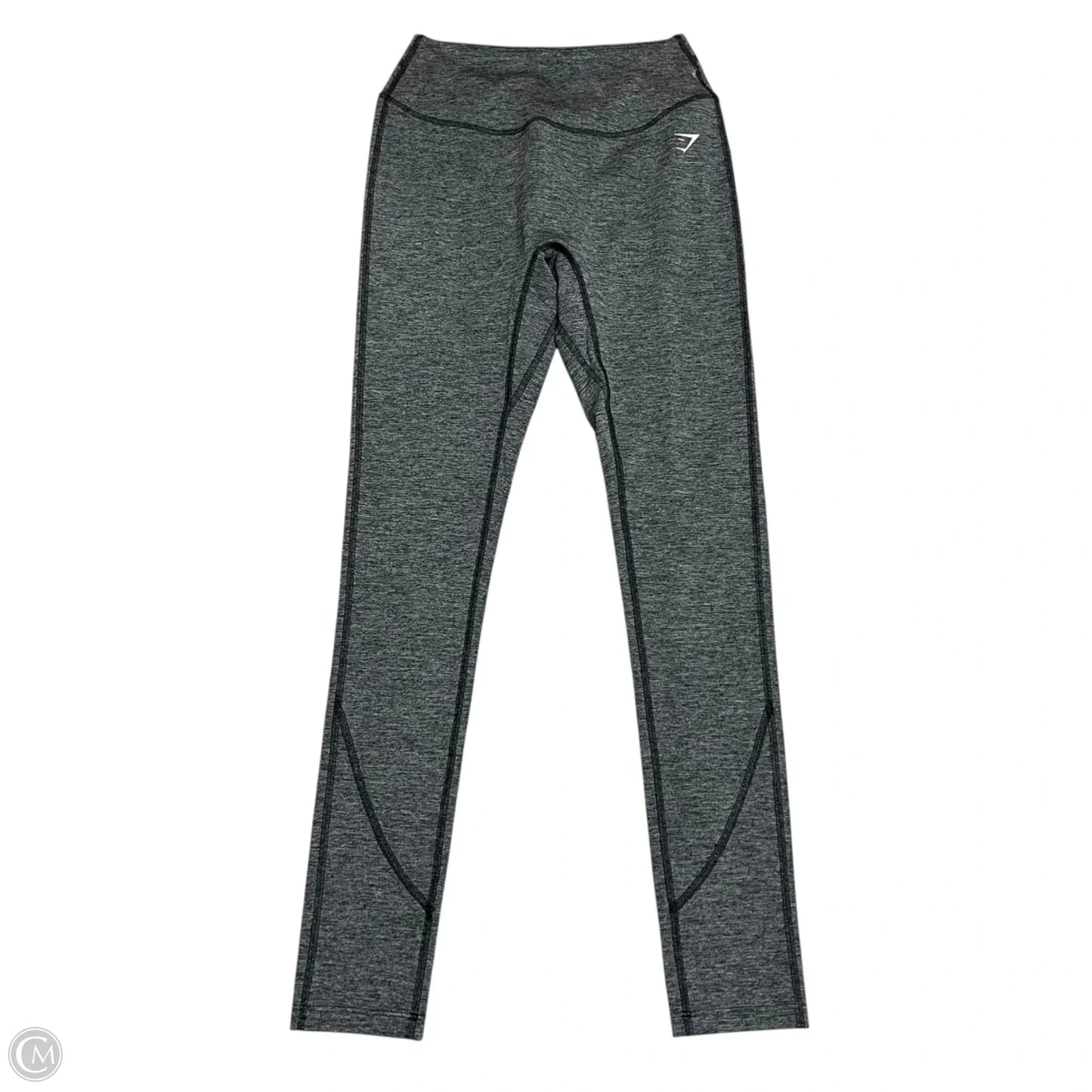 Athletic Leggings By Gym Shark In Black & Grey, Size: Xs