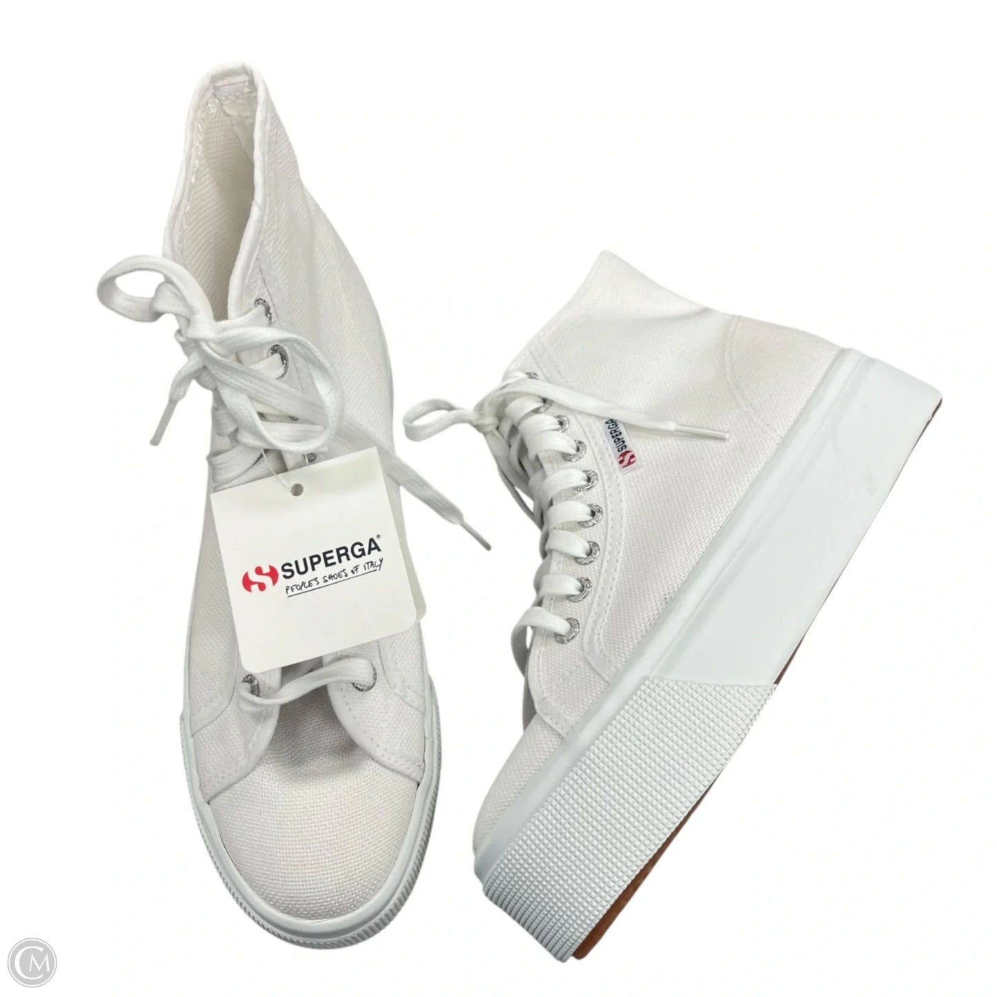 Shoes Sneakers Platform By Superga In White, Size: 8.5