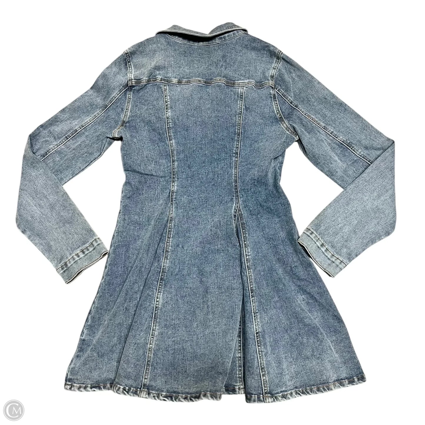 Dress Casual Midi By Hot & Delicious In Blue Denim, Size: M