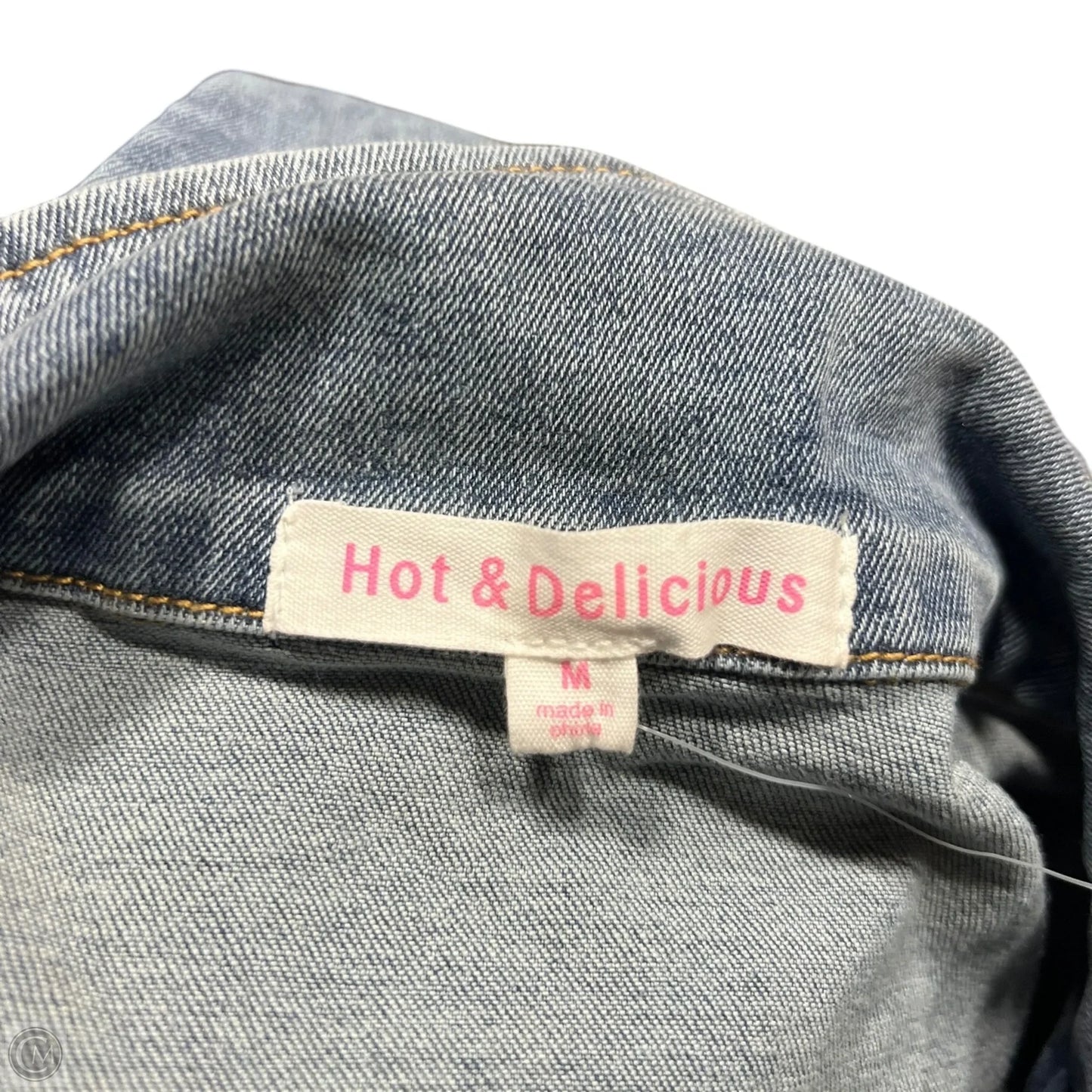 Dress Casual Midi By Hot & Delicious In Blue Denim, Size: M