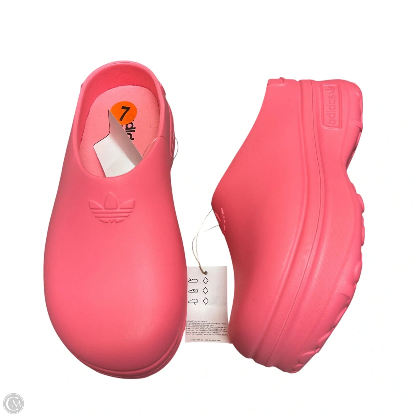 Sandals Heels Platform By Adidas In Pink, Size: 7