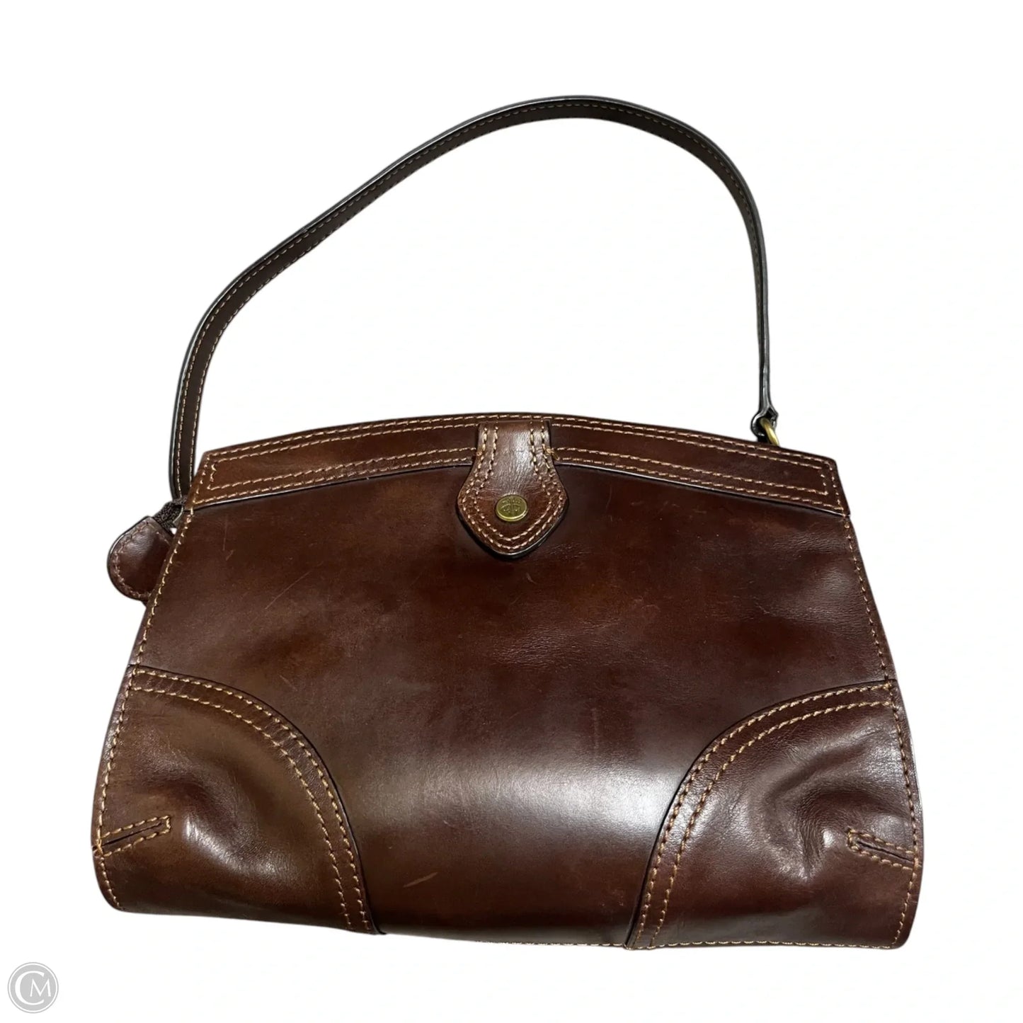 Handbag Leather By Brooks Brothers, Size: Small