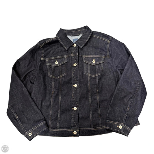 Jacket Denim By J. Jill In Blue Denim, Size: Xl