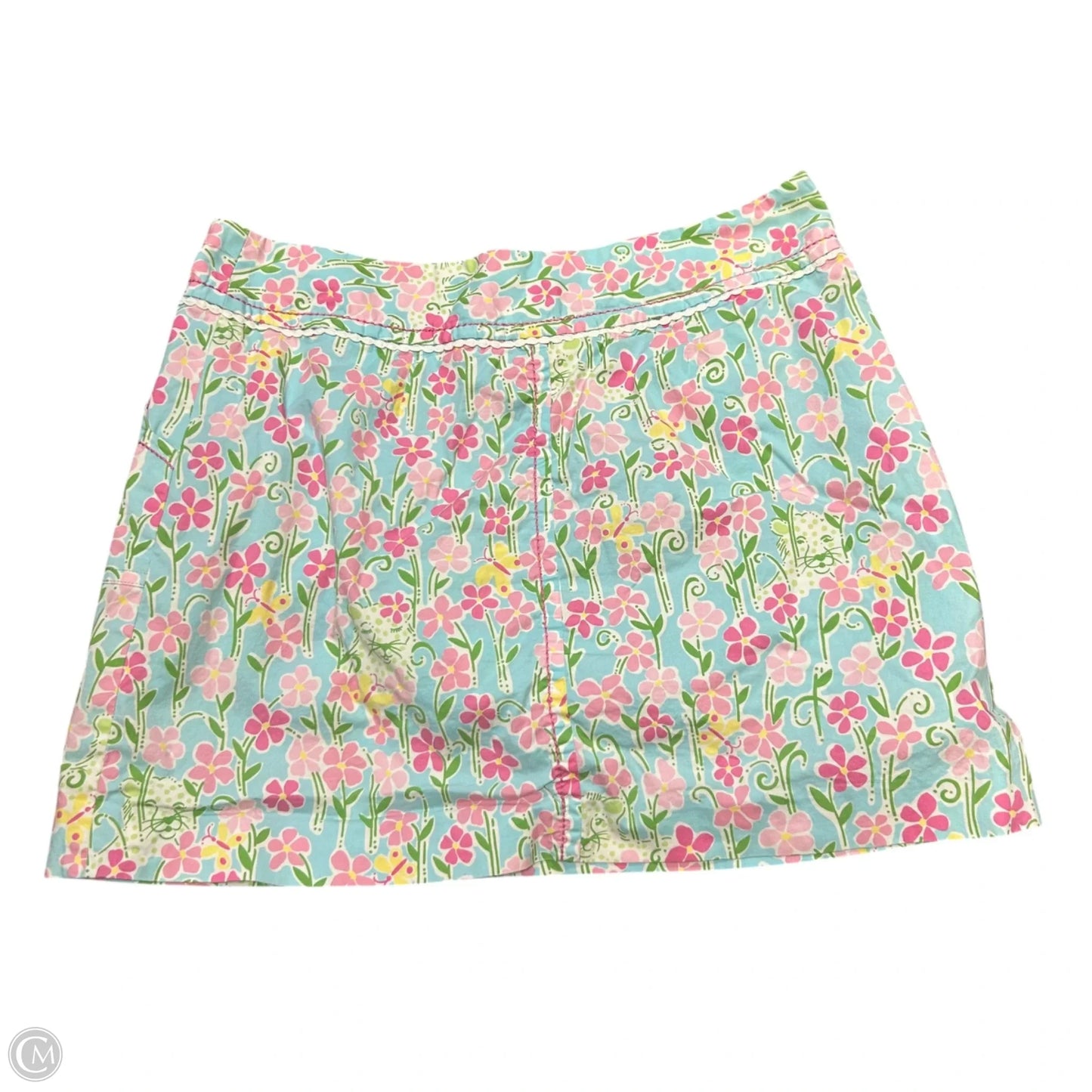 Skirt Designer By Lilly Pulitzer In Blue & Pink, Size: 2