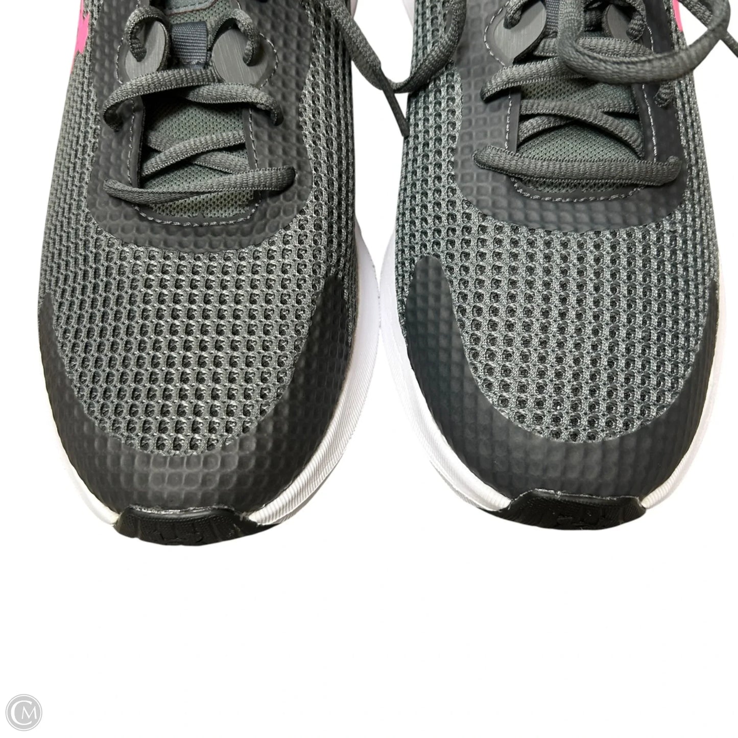 Shoes Sneakers By Under Armour In Grey & Pink, Size: 9