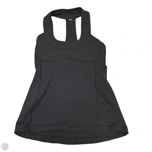 Athletic Top Short Sleeve By Lululemon In Black, Size: S