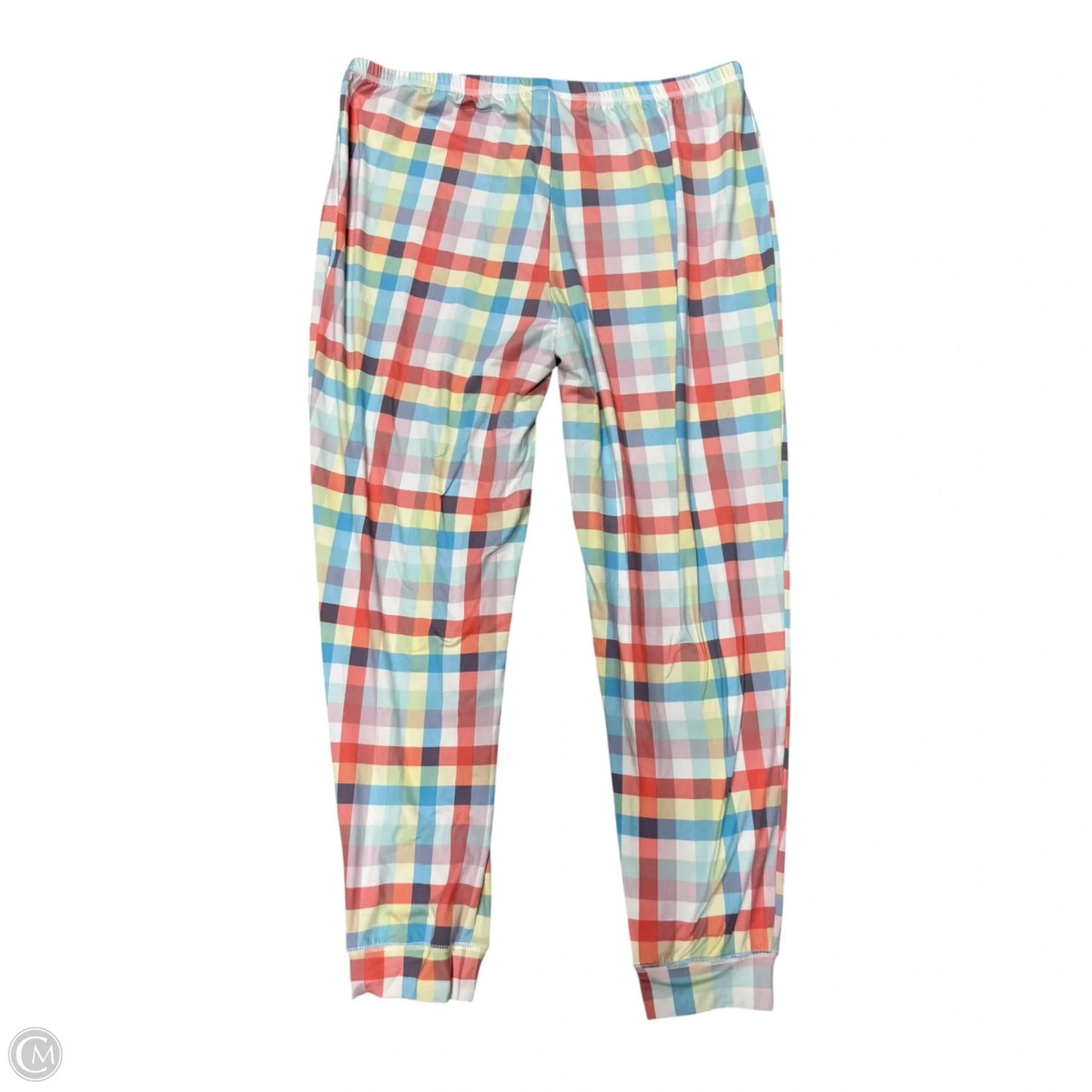 Pants Lounge In Plaid Pattern, Size: L