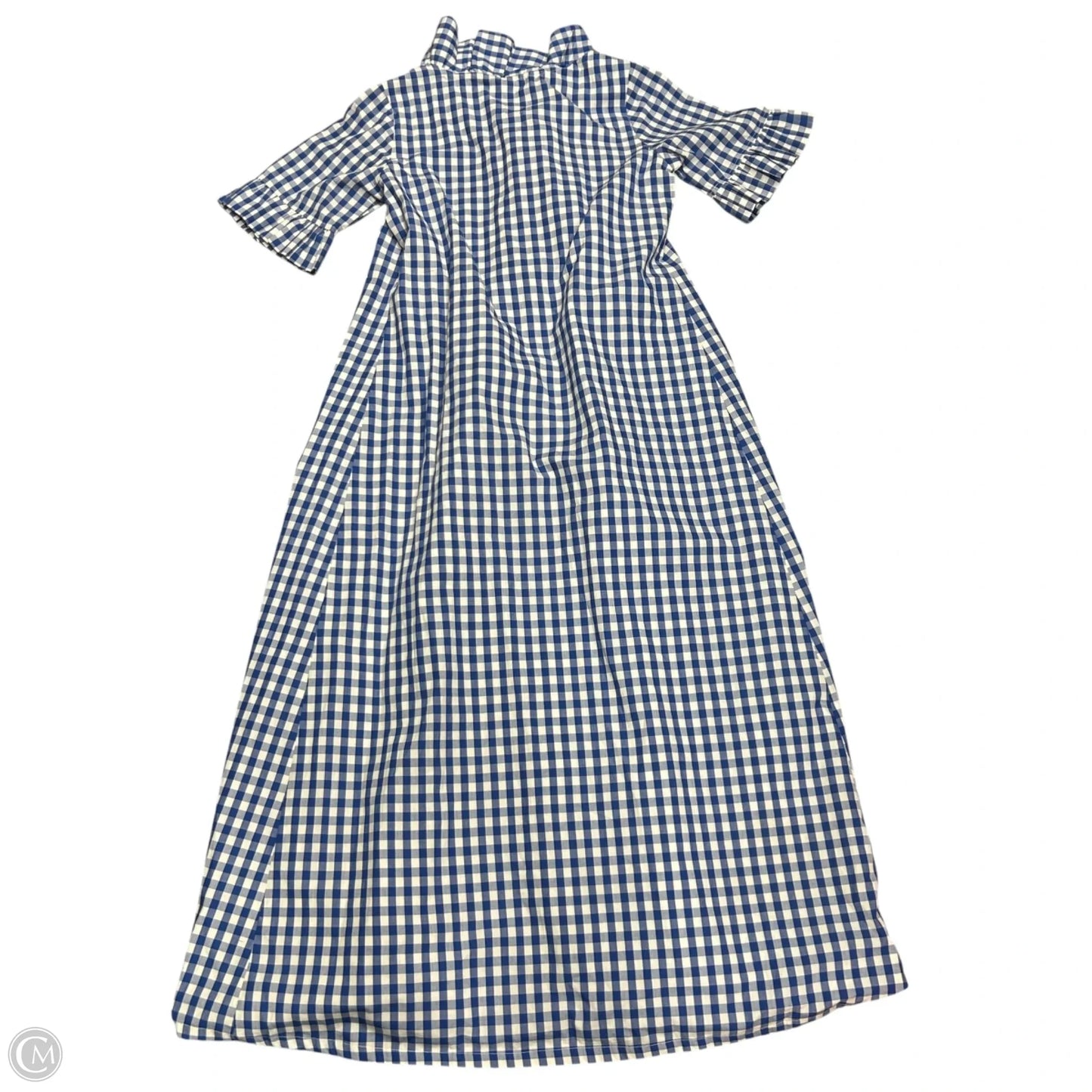 Dress Casual Maxi By Elizabeth Wilson In Plaid Pattern, Size: M