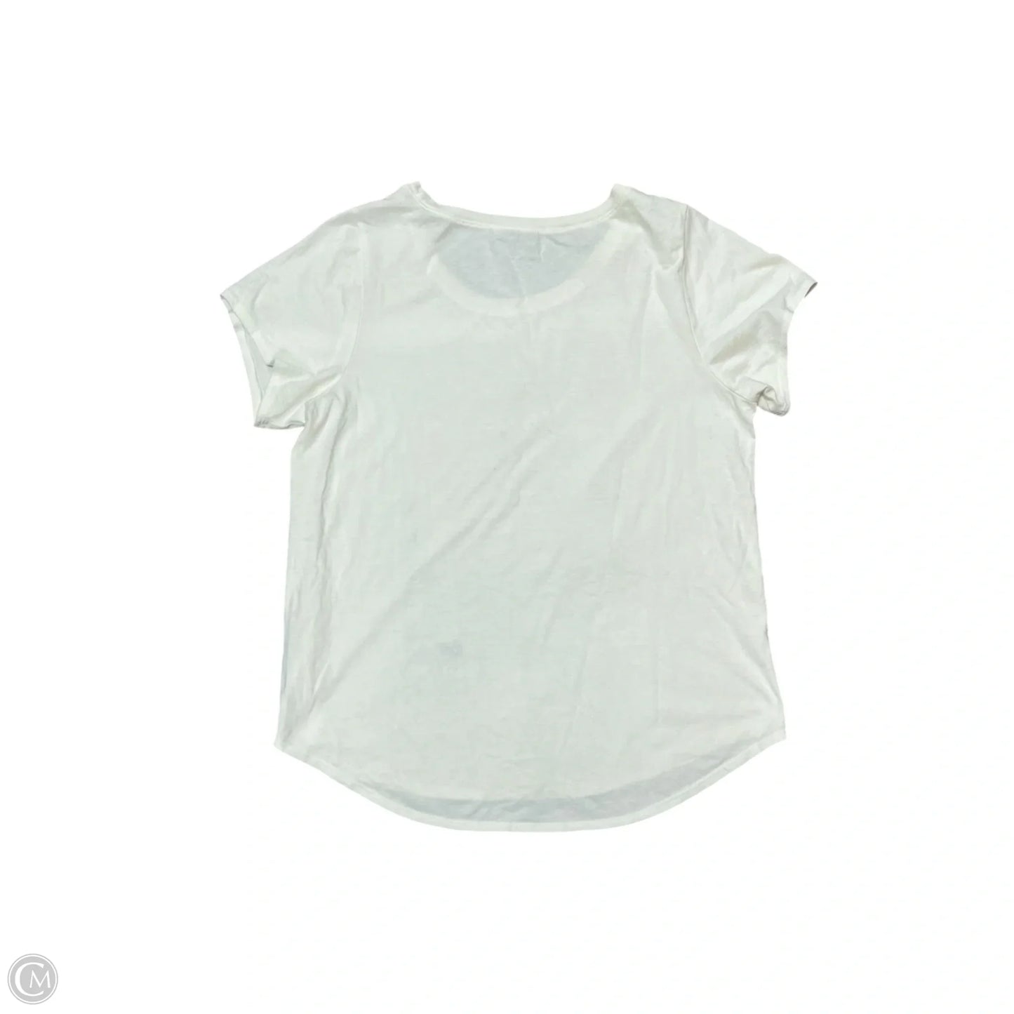 Top Short Sleeve By Lucky Brand In Cream, Size: L