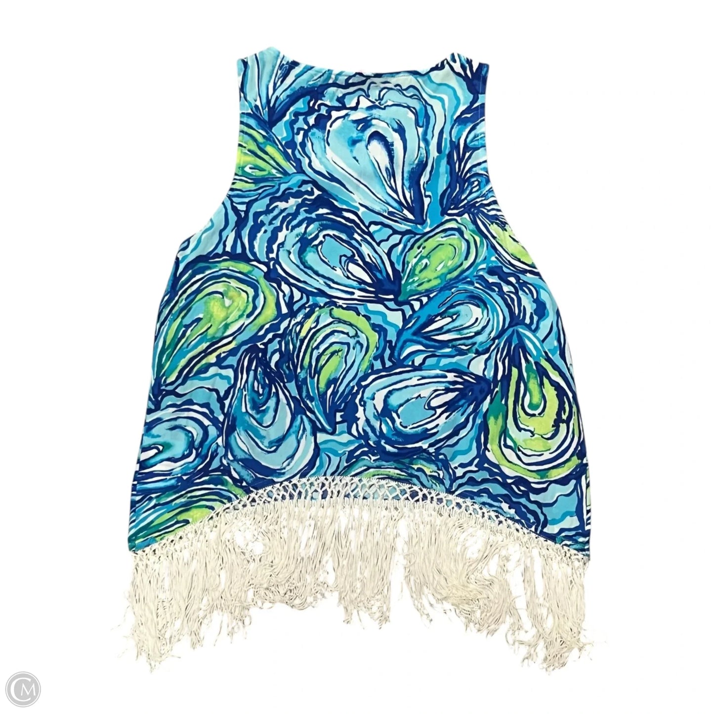Top Sleeveless Designer By Lilly Pulitzer In Blue & Green, Size: S