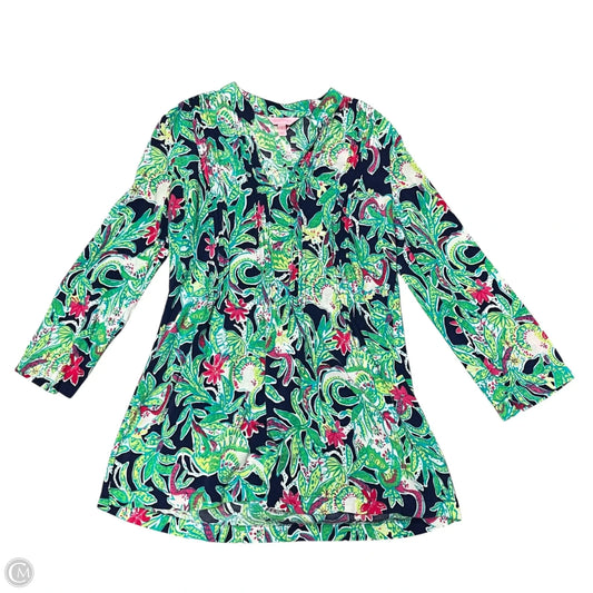 Top Long Sleeve Designer By Lilly Pulitzer In Tropical Print, Size: S