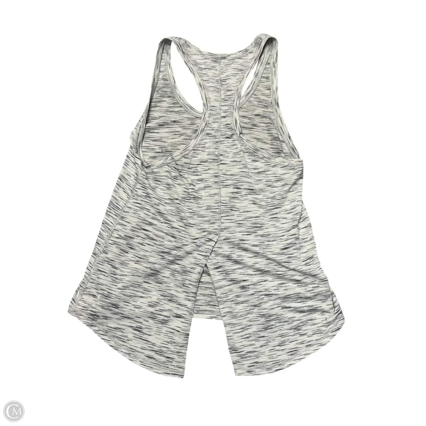 Athletic Tank Top By Lululemon In Grey & White, Size: S