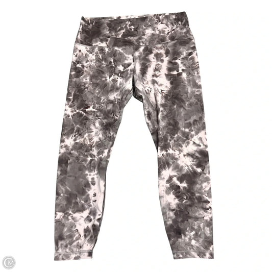 Athletic Leggings By Lululemon In Grey & Purple, Size: 14