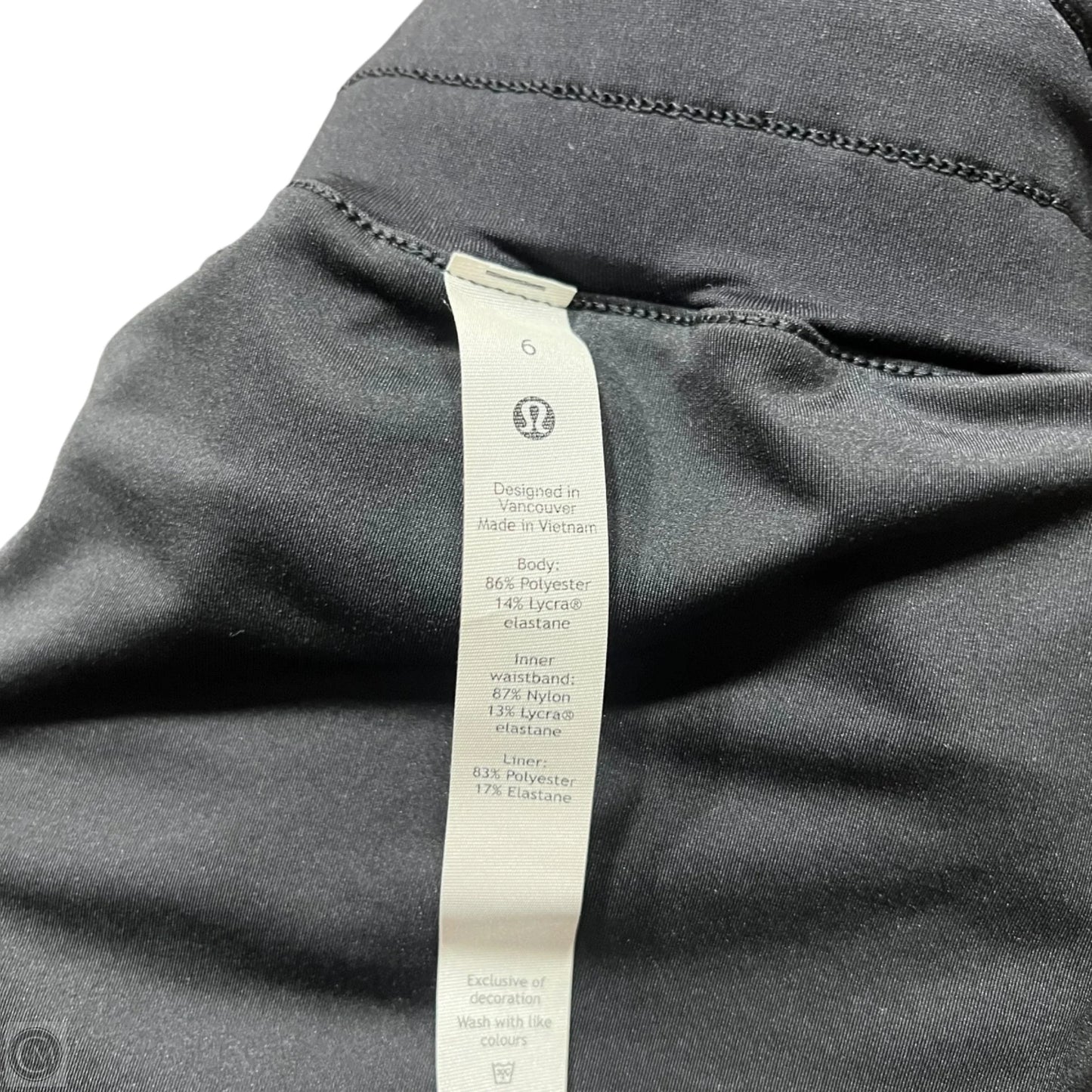 Athletic Shorts By Lululemon In Black, Size: 6