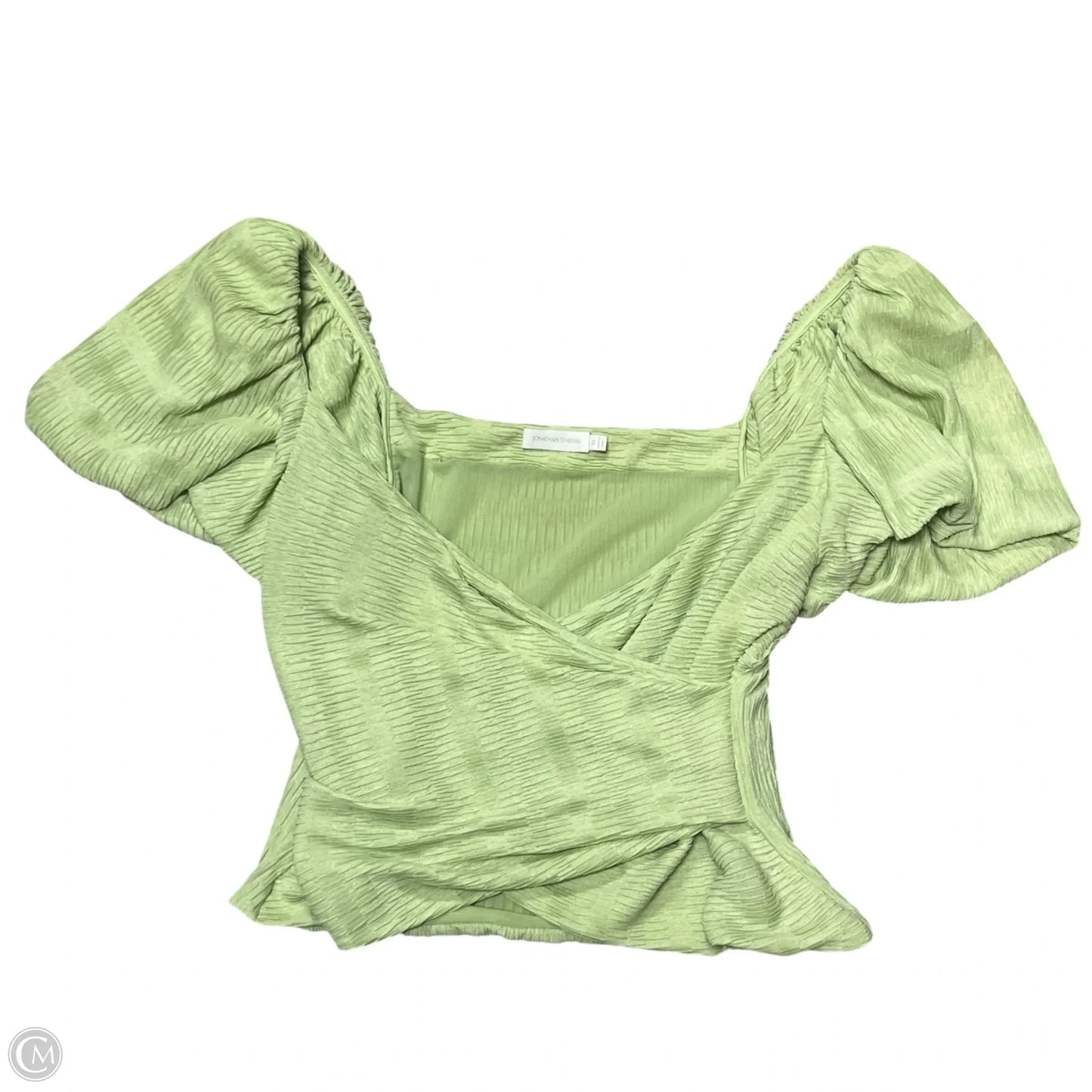 Top Short Sleeve By Jonathan Simkhai In Green, Size: L
