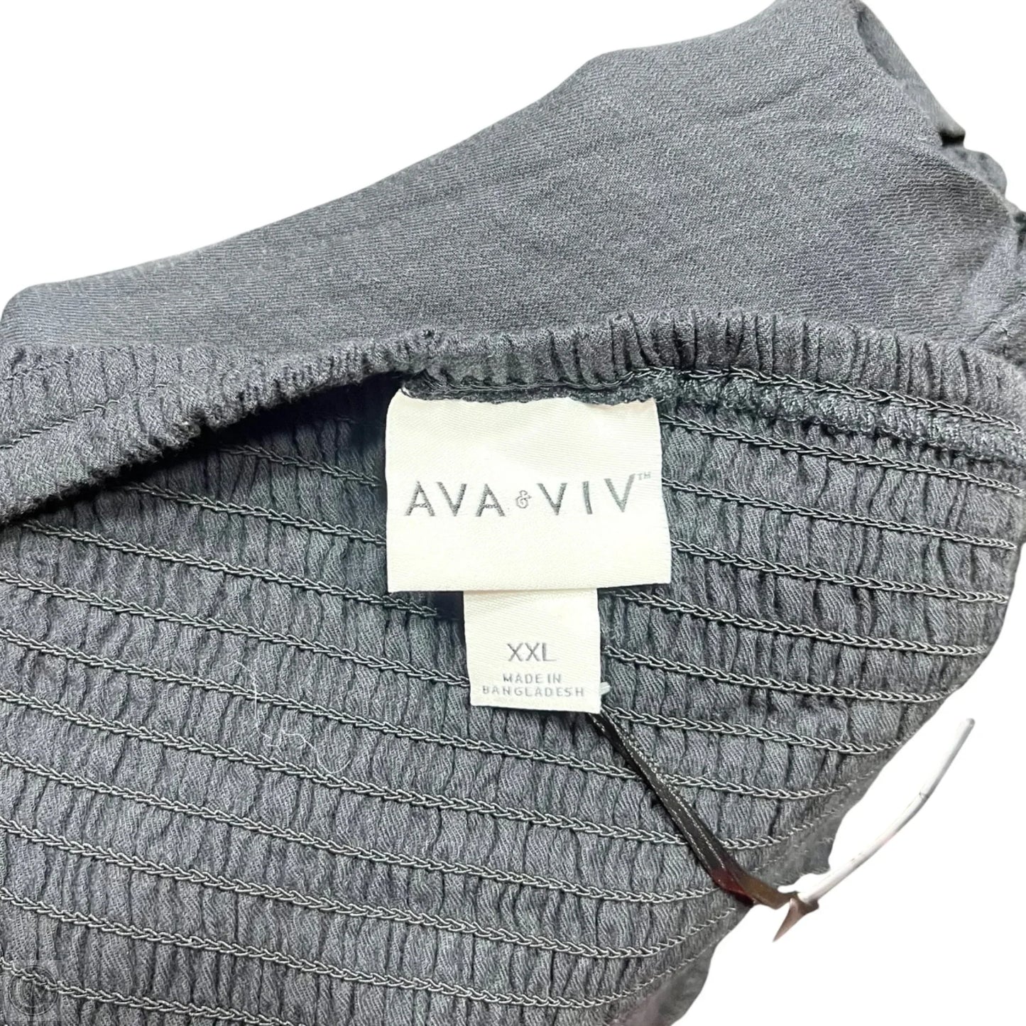 Top Short Sleeve By Ava & Viv In Black, Size: Xxl