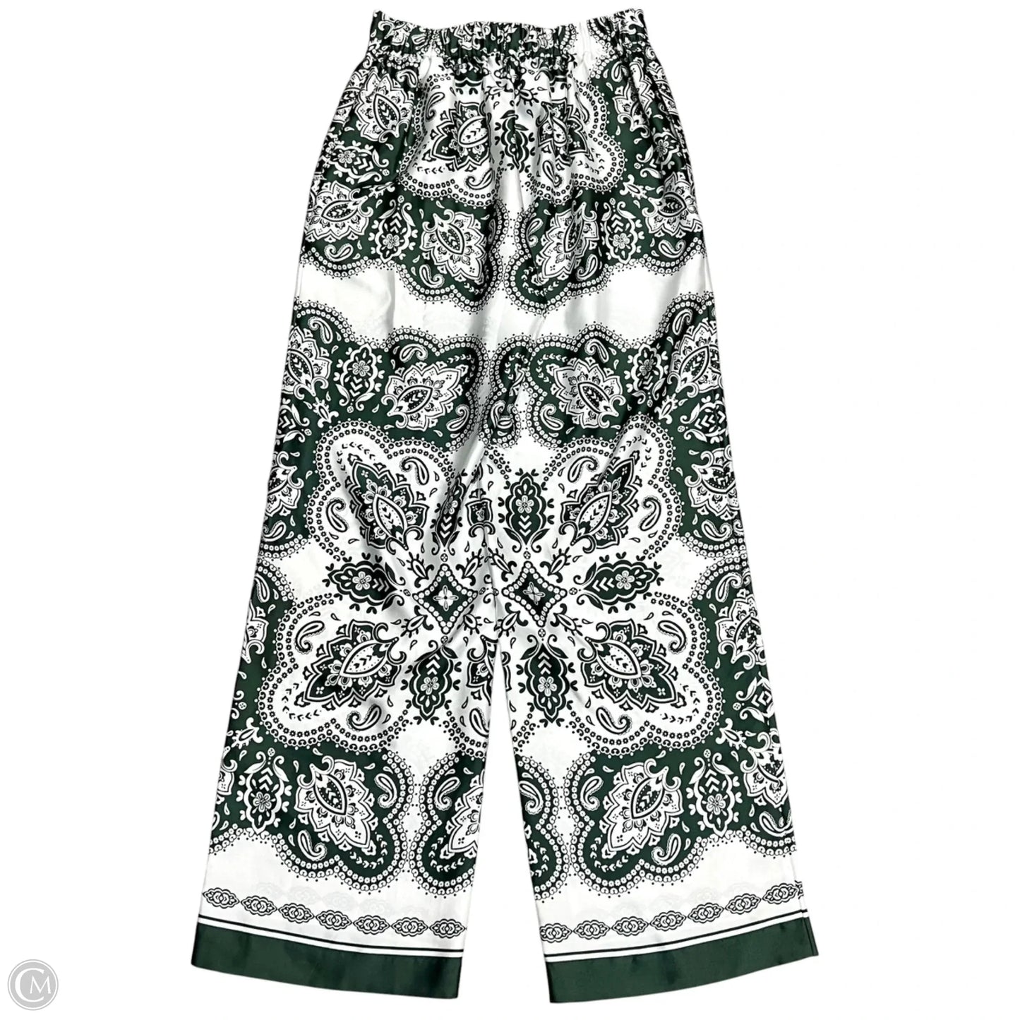 Pants Lounge By Ann Taylor In Green & White, Size: Xs