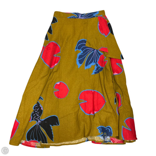 Skirt Maxi By Eva Franco In Brown & Red, Size: 0